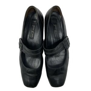 Paul Green Munchen Mary Jane Comfort Shoe Career Black‎ Leather 4.5